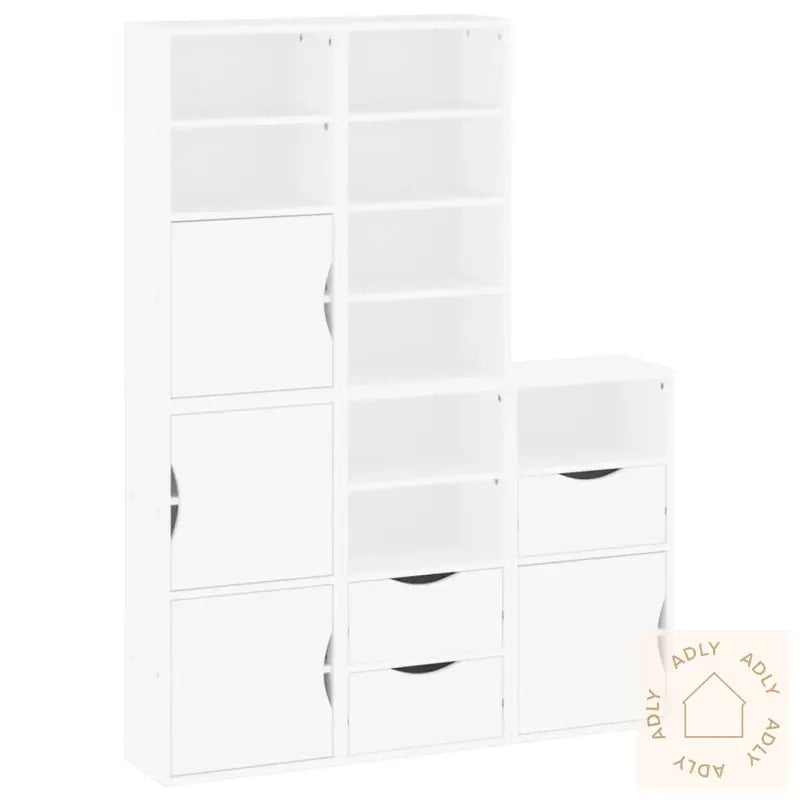 Sideskap 5 Stk Odda Hvit 40X24X79 Cm Heltre Furu