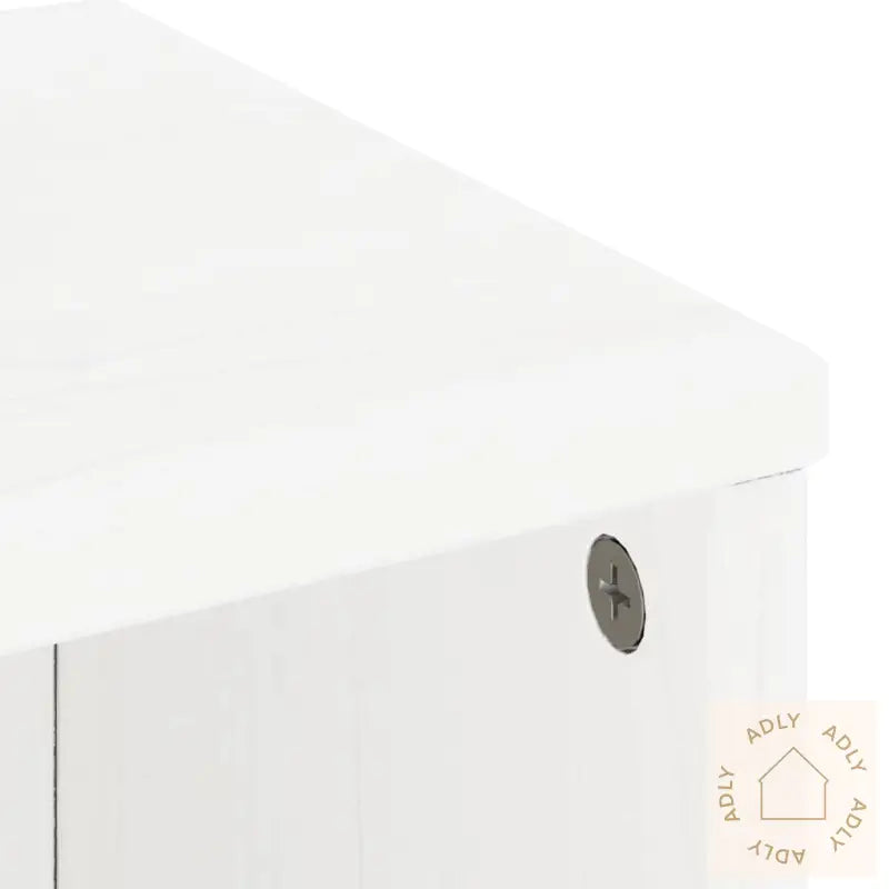Sideskap 5 Stk Odda Hvit 40X24X79 Cm Heltre Furu