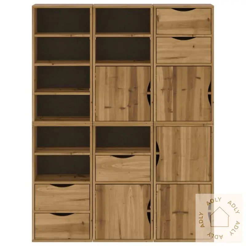Sideskap 6 Stk Odda 40X24X79 Cm Heltre Furu
