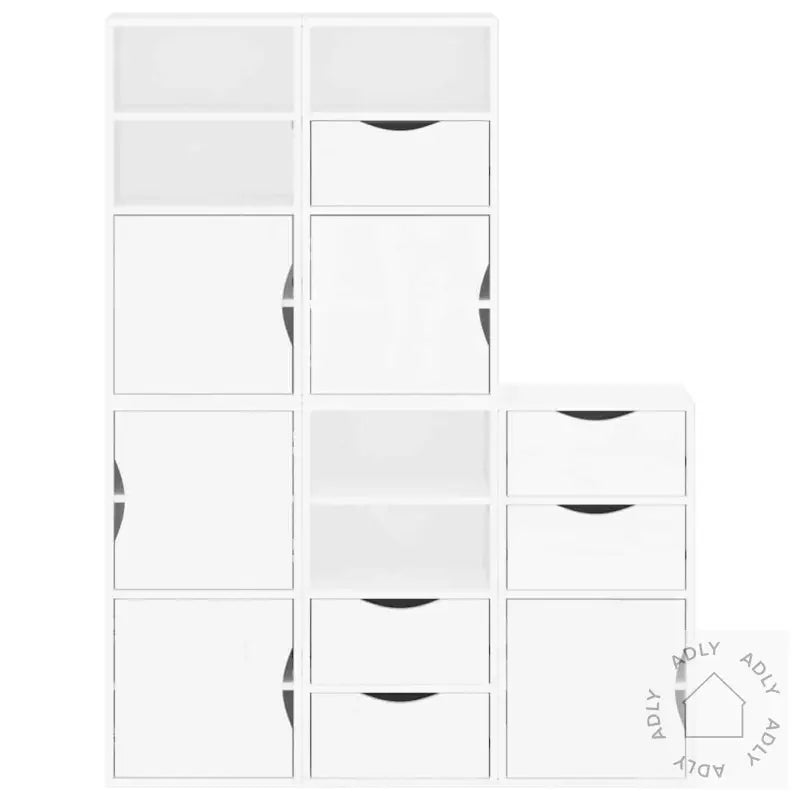 Sideskap 5 Stk Odda Hvit 40X24X79 Cm Heltre Furu