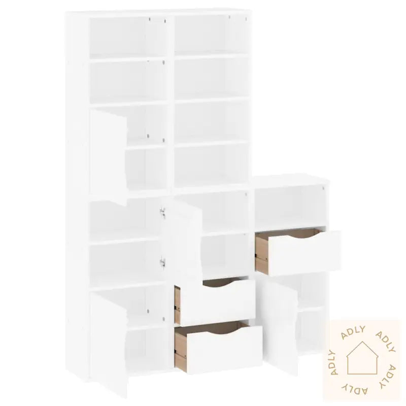 Sideskap 5 Stk Odda Hvit 40X24X79 Cm Heltre Furu