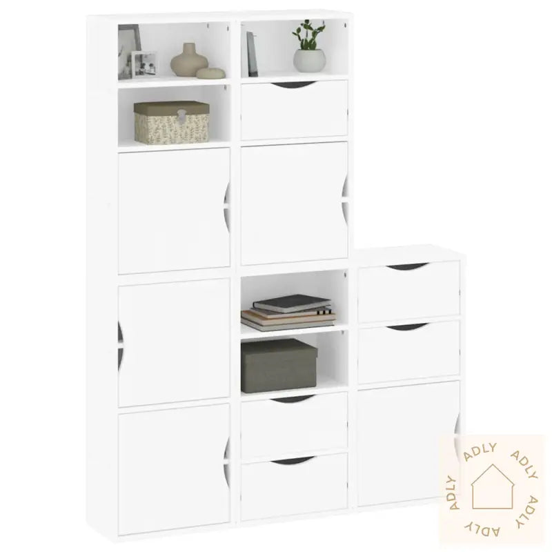 Sideskap 5 Stk Odda Hvit 40X24X79 Cm Heltre Furu