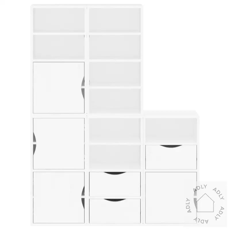Sideskap 5 Stk Odda Hvit 40X24X79 Cm Heltre Furu