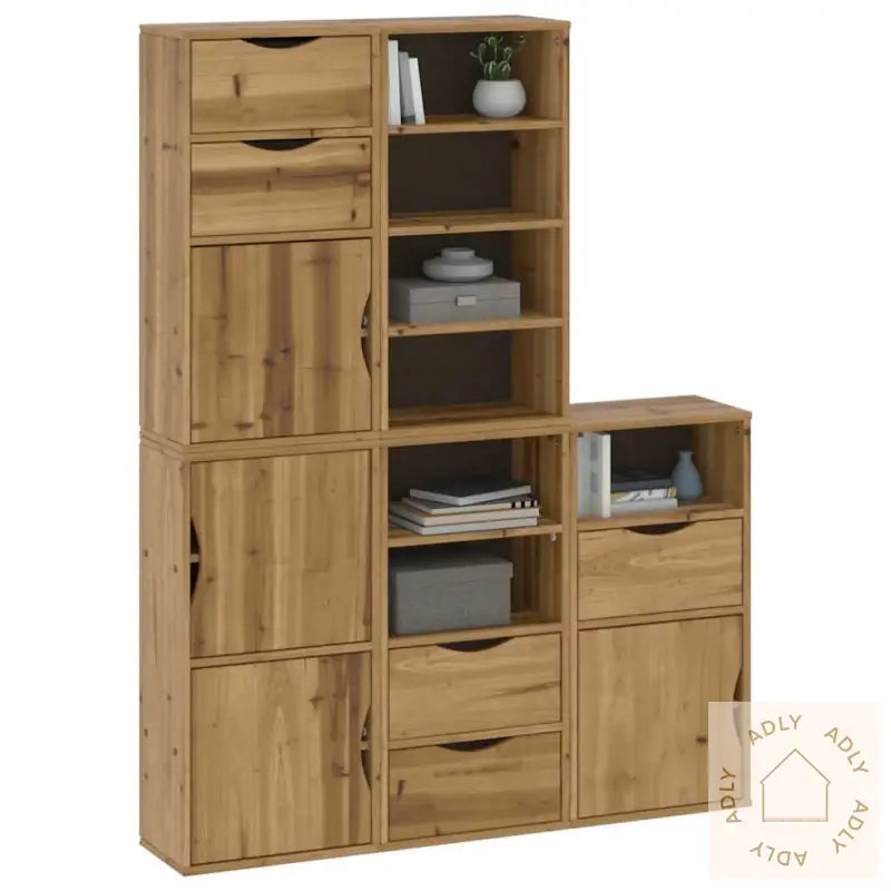 Sideskap 5 Stk Odda 40X24X79 Cm Heltre Furu