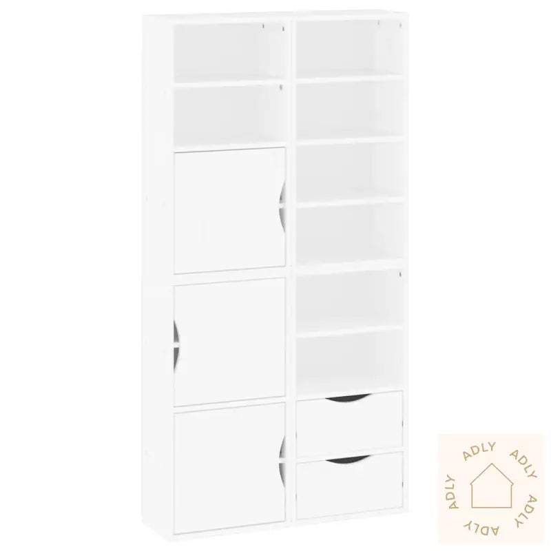 Sideskap 4 Stk Odda Hvit 40X24X79 Cm Heltre Furu