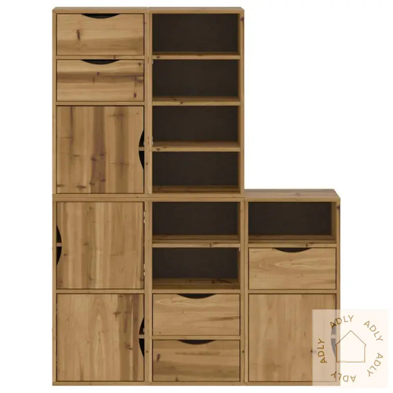 Sideskap 5 Stk Odda 40X24X79 Cm Heltre Furu