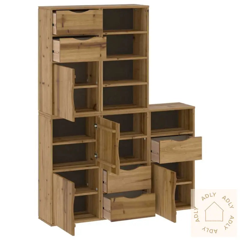 Sideskap 5 Stk Odda 40X24X79 Cm Heltre Furu