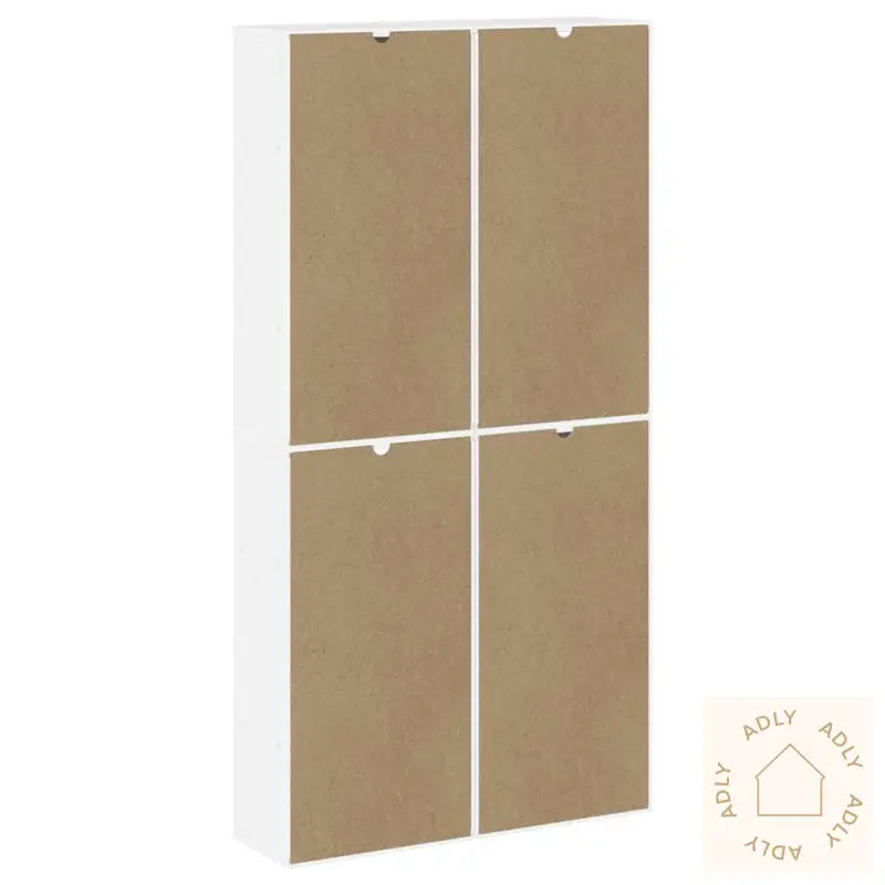 Sideskap 4 Stk Odda Hvit 40X24X79 Cm Heltre Furu