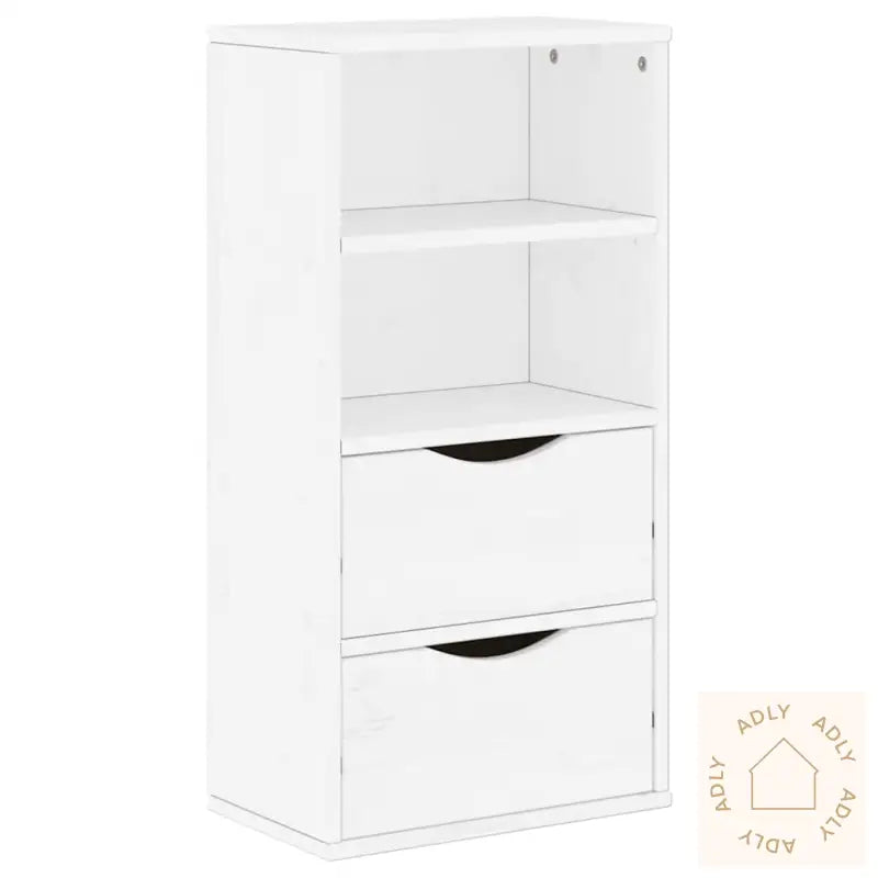 Sideskap Med Skuffer Odda Hvit 40X24X79 Cm Heltre Furu