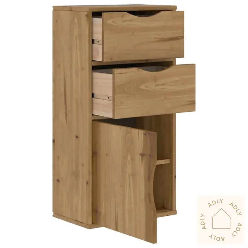 Sideskap Med Skuffer Odda 40X24X79 Cm Heltre Furu