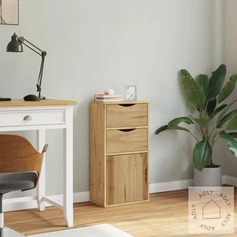 Sideskap Med Skuffer Odda 40X24X79 Cm Heltre Furu