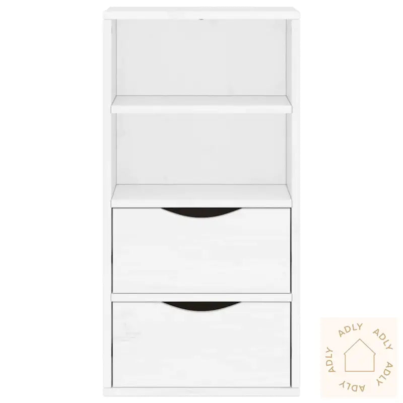 Sideskap Med Skuffer Odda Hvit 40X24X79 Cm Heltre Furu