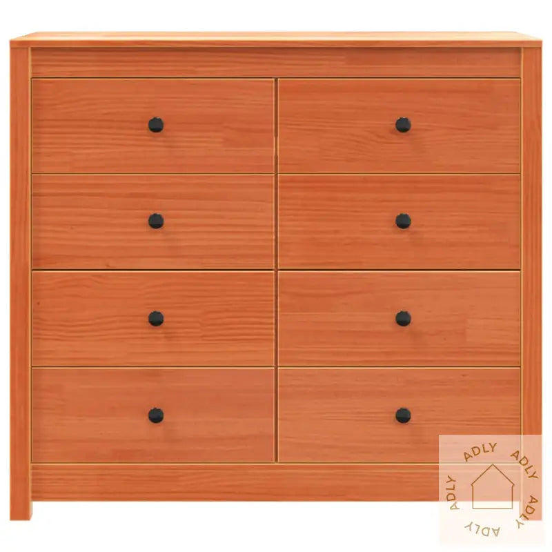 Sideskap Voksbrun 100X40X90 Cm Heltre Furu