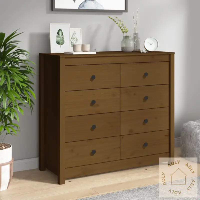Sideskap Honningbrun 100X40X90 Cm Heltre Furu