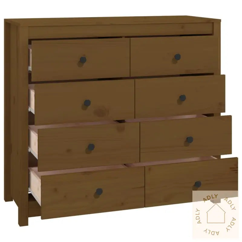 Sideskap Honningbrun 100X40X90 Cm Heltre Furu