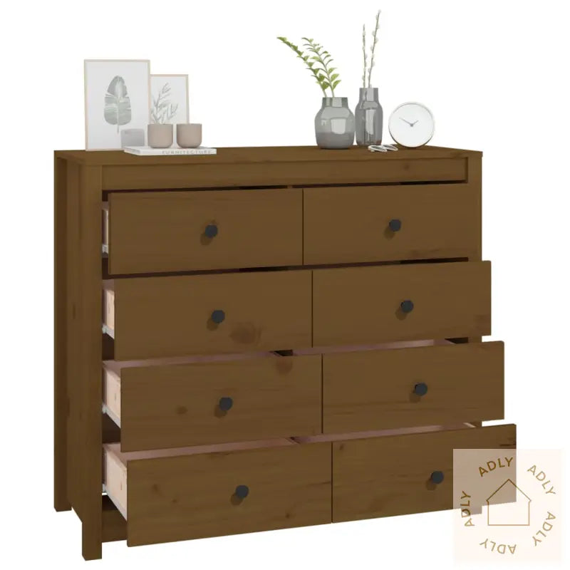 Sideskap Honningbrun 100X40X90 Cm Heltre Furu