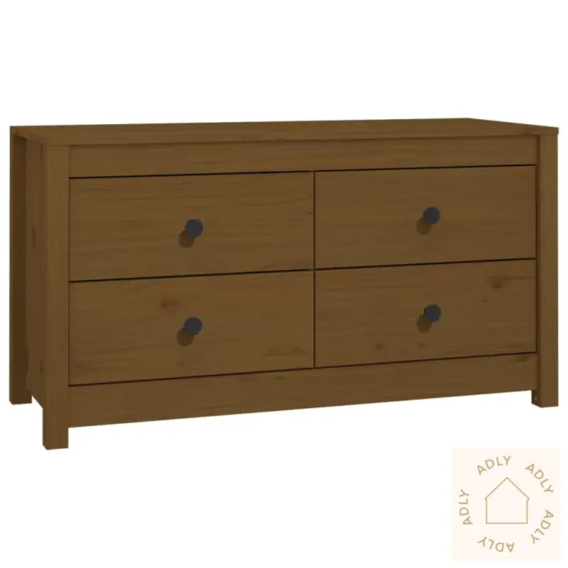 Sideskap Honningbrun 100X40X54 Cm Heltre Furu