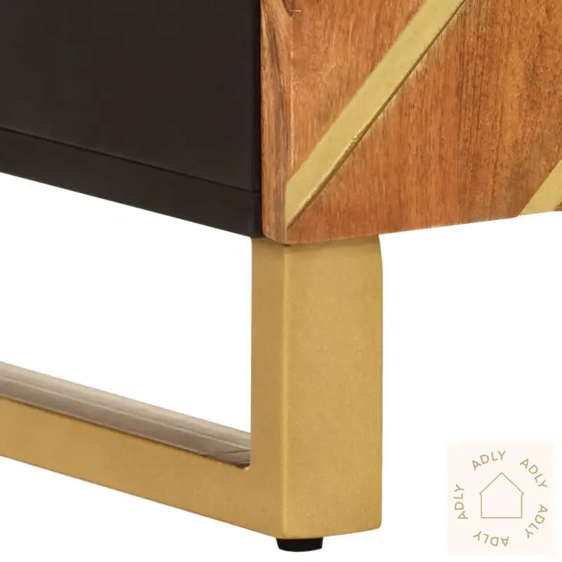 Tv-Benk Brun Og Svart 40X33,5X75 Cm Heltre Mango