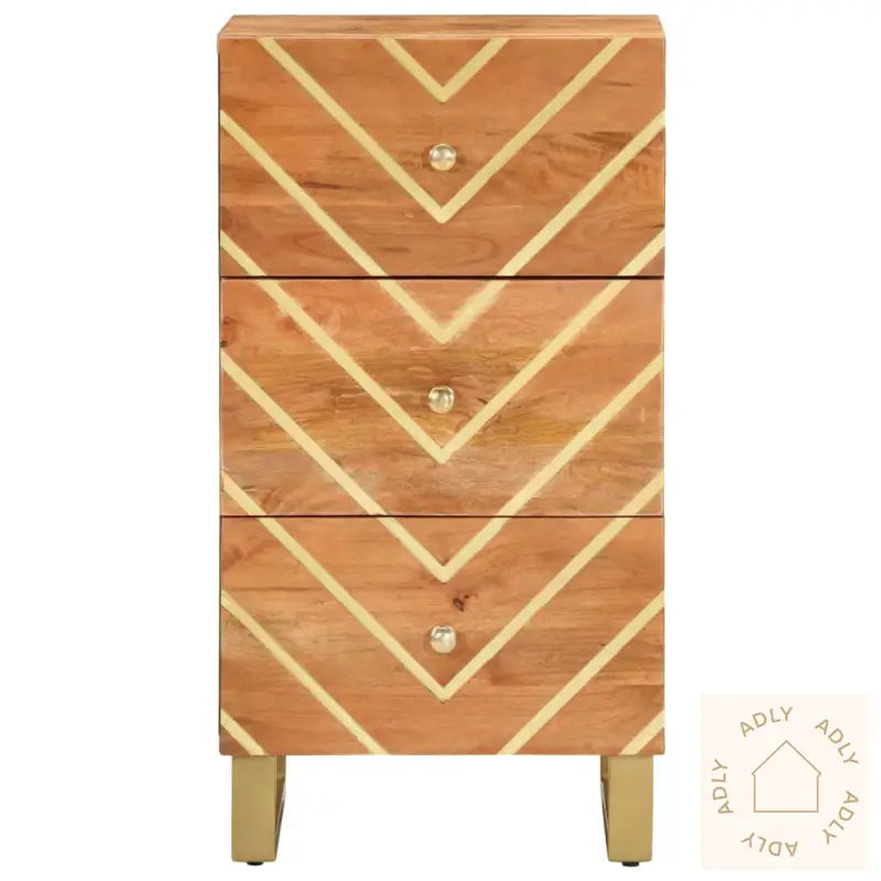 Tv-Benk Brun Og Svart 40X33,5X75 Cm Heltre Mango