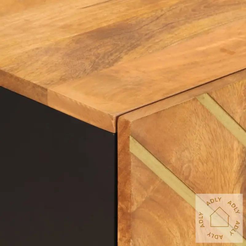 Tv-Benk Brun Og Svart 40X33,5X75 Cm Heltre Mango