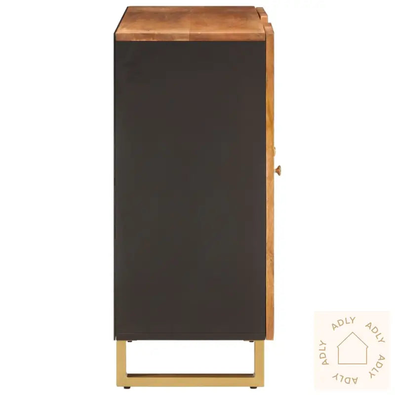 Tv-Benk Brun Og Svart 90X33,5X75 Cm Heltre Mango