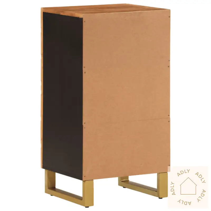 Tv-Benk Brun Og Svart 40X33,5X75 Cm Heltre Mango