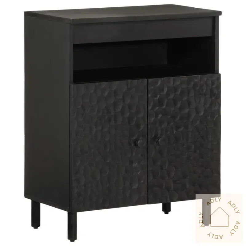 Sideskap Svart 60X33X75 Cm Heltre Mango