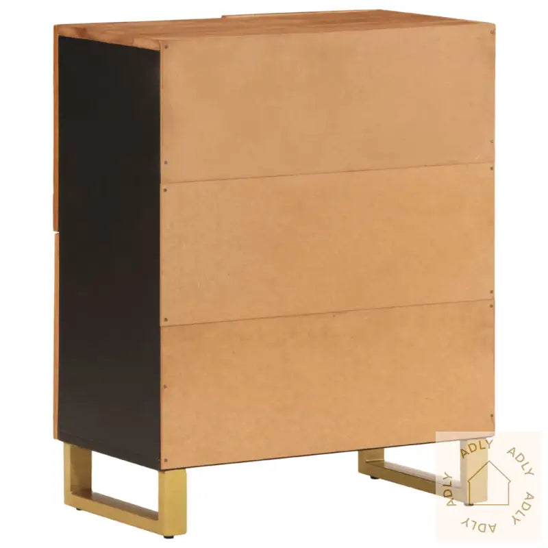 Tv-Benk Brun Og Svart 60X33,5X75 Cm Heltre Mango