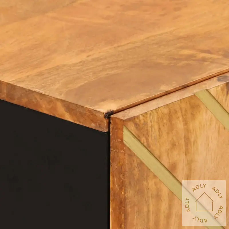 Tv-Benk Brun Og Svart 60X33,5X75 Cm Heltre Mango