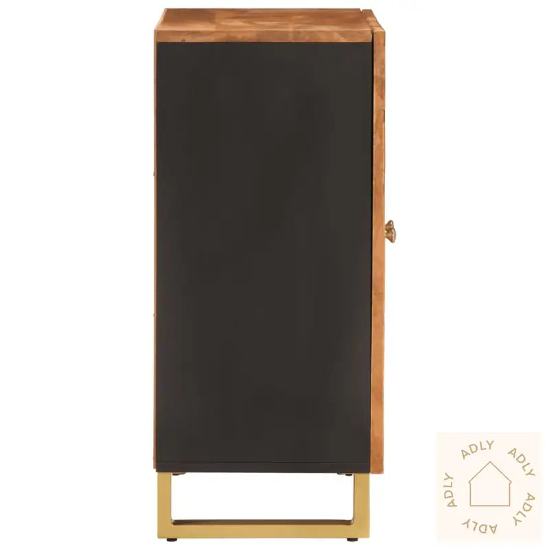 Tv-Benk Brun Og Svart 60X33,5X75 Cm Heltre Mango