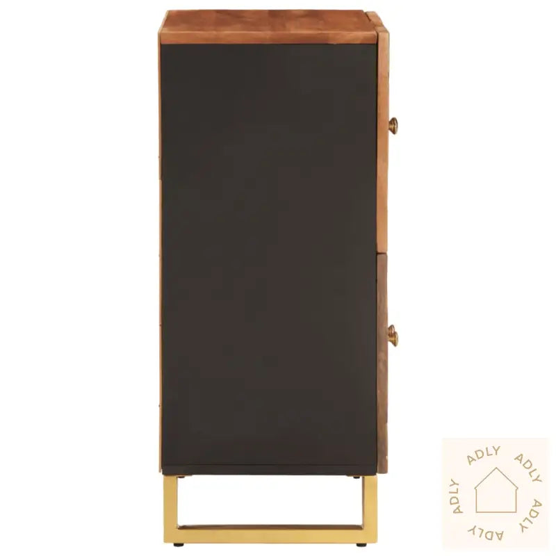 Tv-Benk Brun Og Svart 60X33,5X75 Cm Heltre Mango