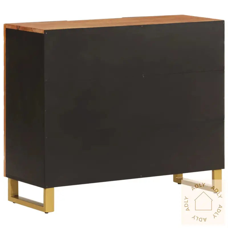 Tv-Benk Brun Og Svart 90X33,5X75 Cm Heltre Mango