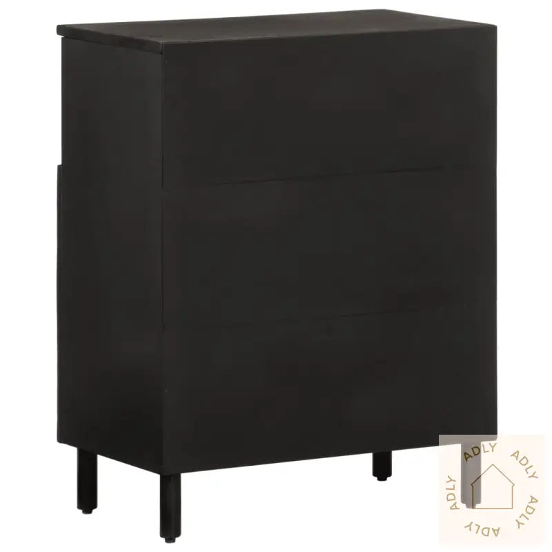 Sideskap Svart 60X33X75 Cm Heltre Mango