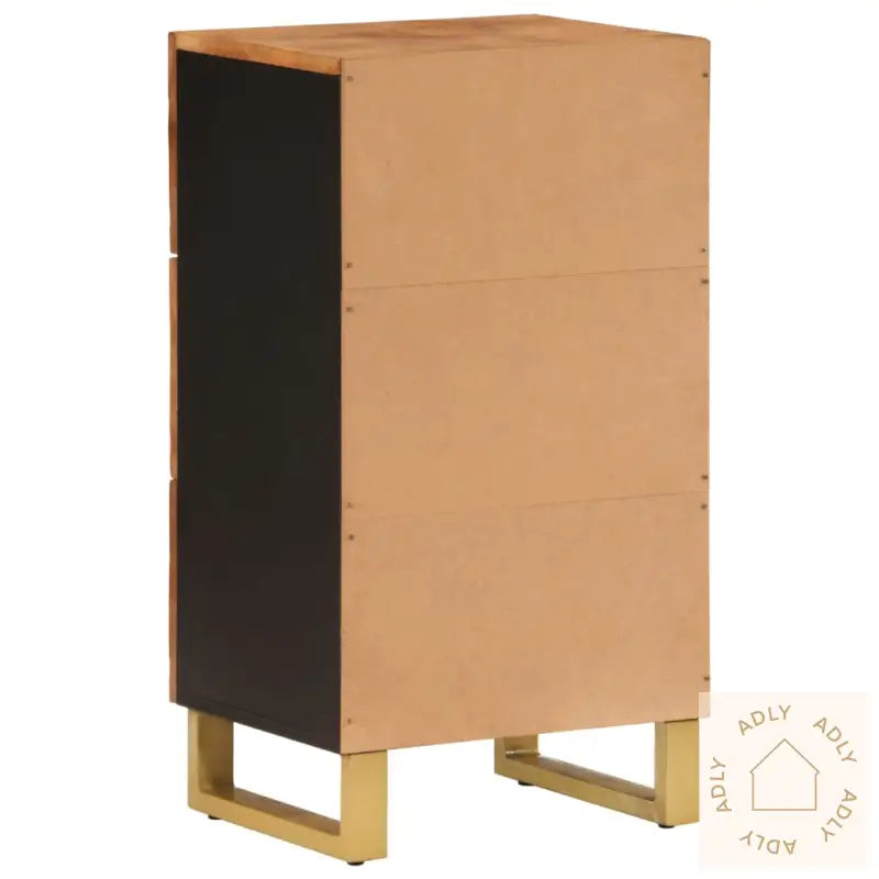 Tv-Benk Brun Og Svart 40X33,5X75 Cm Heltre Mango