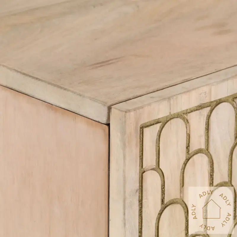 Sideskap 90X33X75 Cm Heltre Mango