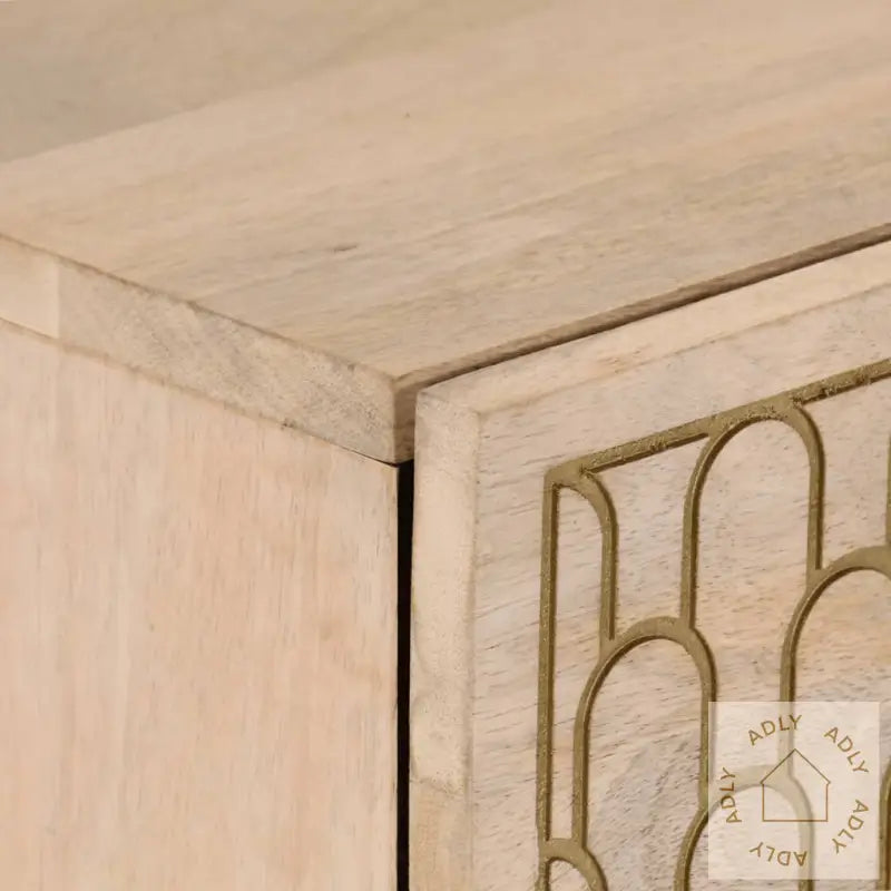 Sideskap 80X33X75 Cm Heltre Mango