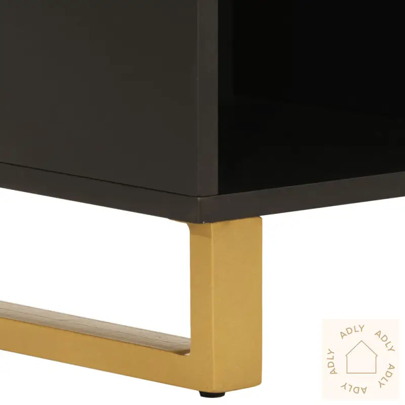 Tv-Benk Brun Og Svart 80X33,5X75 Cm Heltre Mango