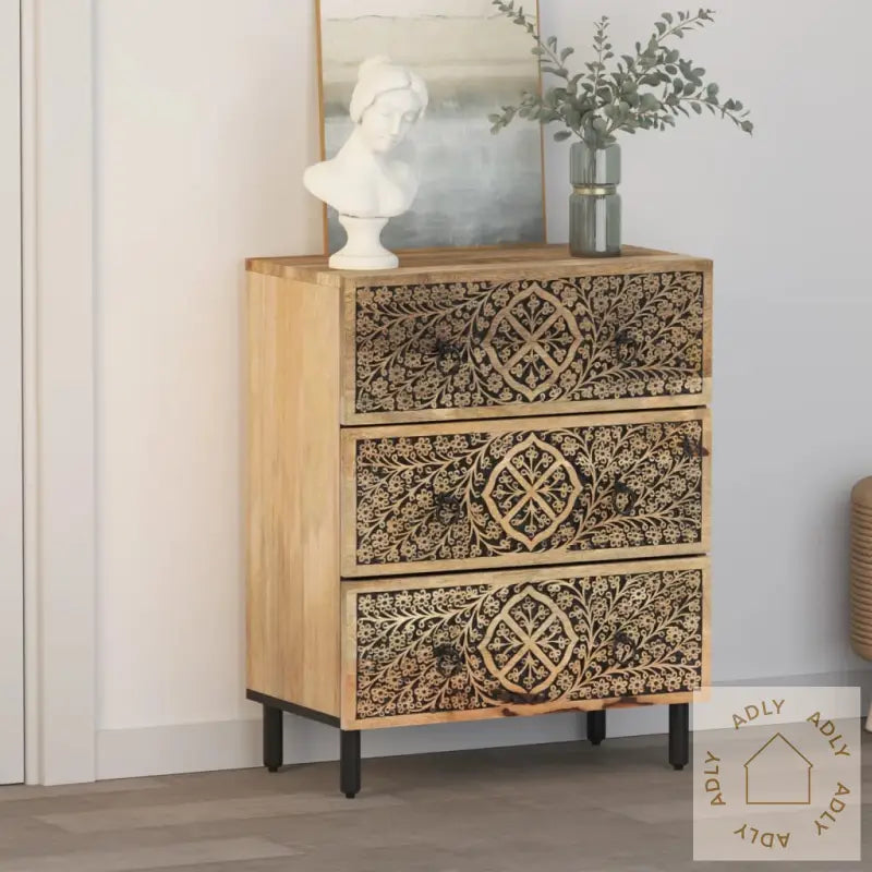 Sideskap 60X33X75 Cm Heltre Mango