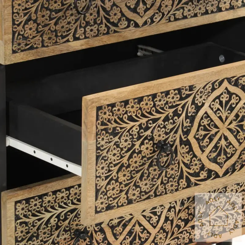 Sideskap 60X33X75 Cm Heltre Mango