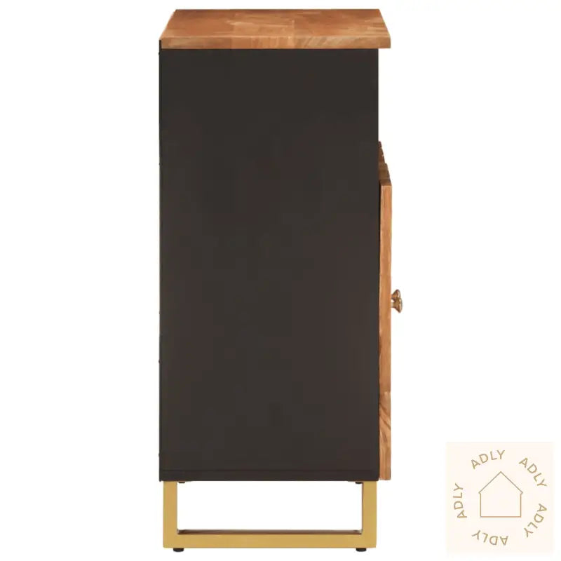 Tv-Benk Brun Og Svart 60X33,5X75 Cm Heltre Mango