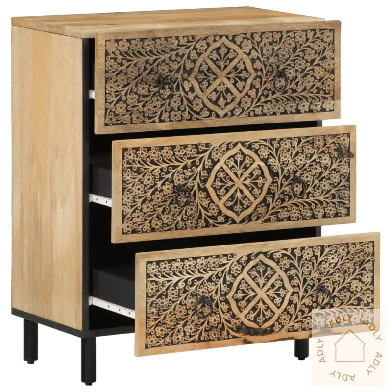 Sideskap 60X33X75 Cm Heltre Mango