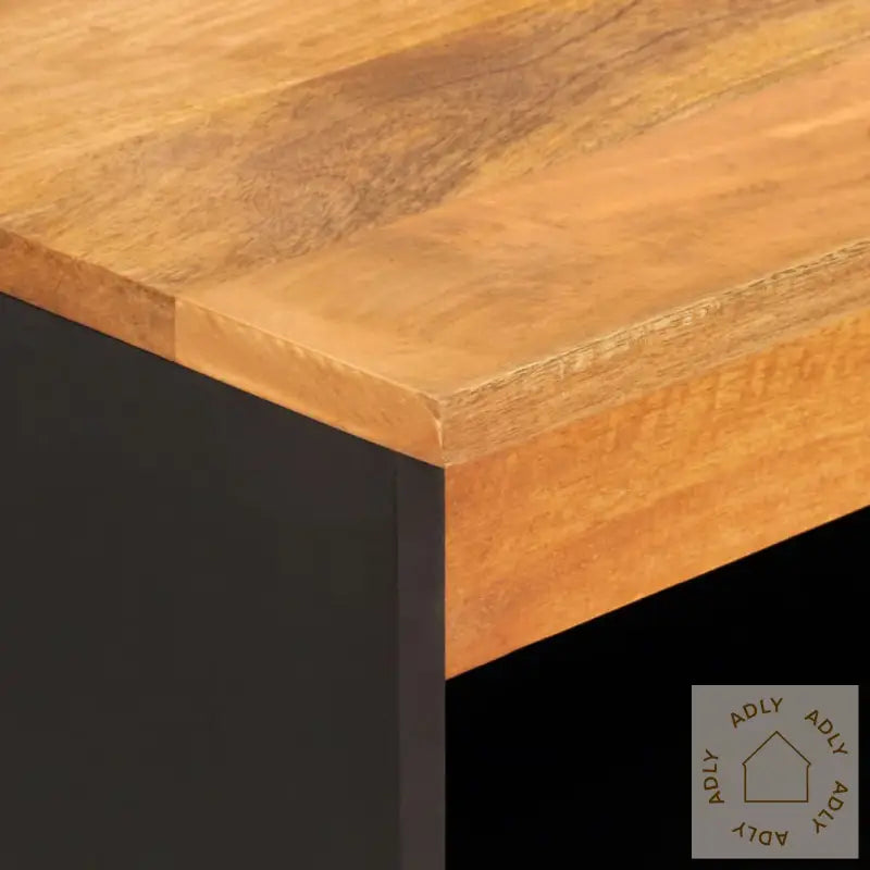 Tv-Benk Brun Og Svart 60X33,5X75 Cm Heltre Mango