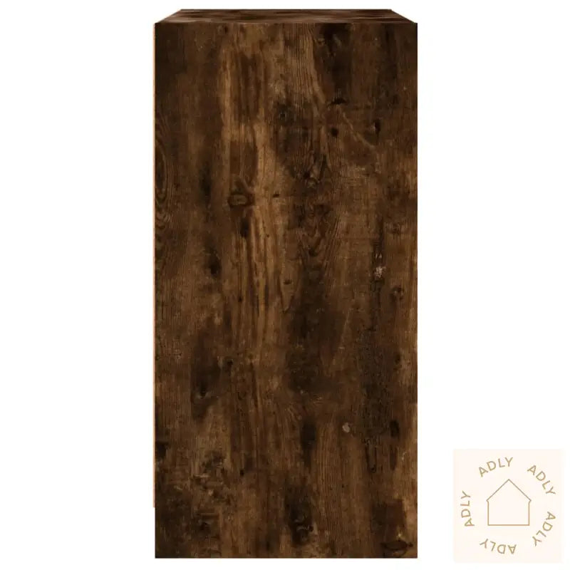 Sideskap Med Glassdører Røkt Eik 68X37X75,5 Cm