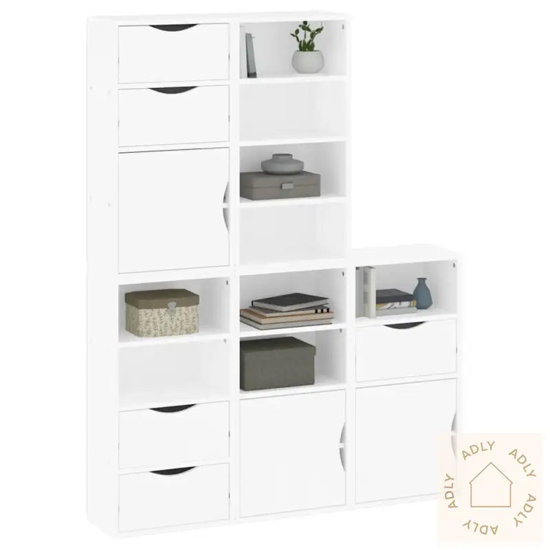 Sideskap 5 Stk Odda Hvit 40X24X79 Cm Heltre Furu