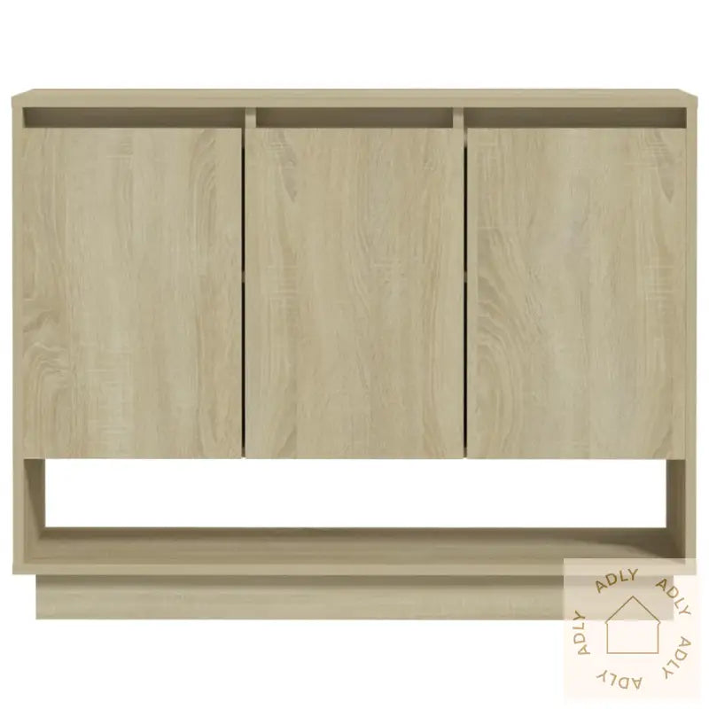Skjenk Sonoma Eik 97X31X75 Cm Konstruert Tre