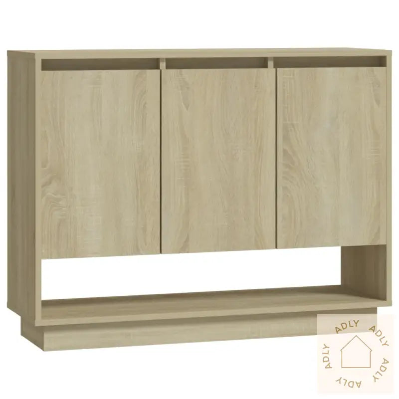 Skjenk Sonoma Eik 97X31X75 Cm Konstruert Tre