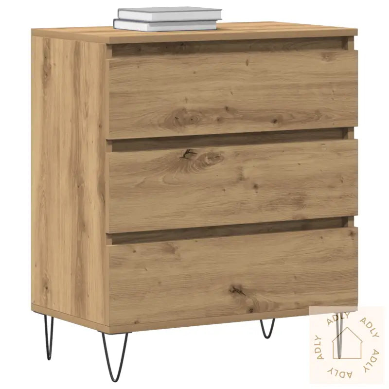 Sideboard Med Skuffer Artisan Eik 60X35X70 Cm Ingeniørtre