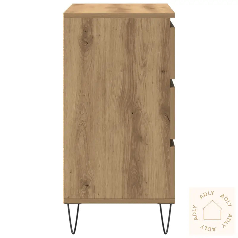 Sideboard Med Skuffer Artisan Eik 60X35X70 Cm Ingeniørtre