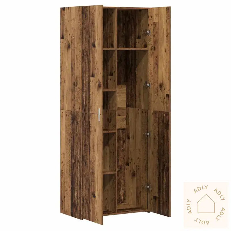 Skap Old Wood 70X42.5X185 Cm Konstruert Tre