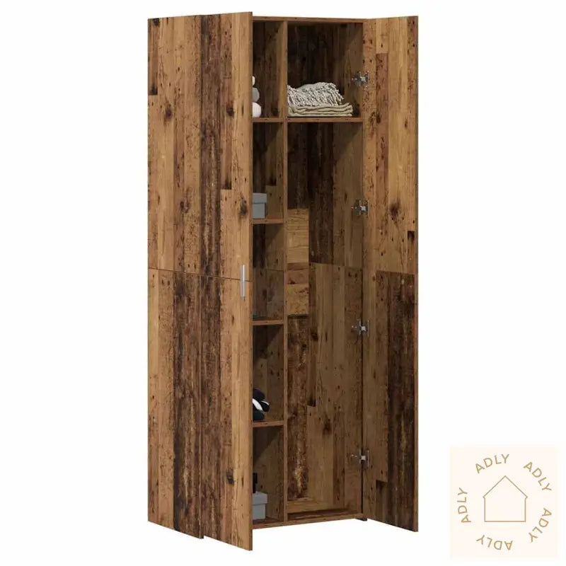 Skap Old Wood 70X42.5X185 Cm Konstruert Tre